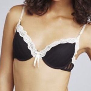 NWT Elle McPherson Sheer Ribbons Contour Bra